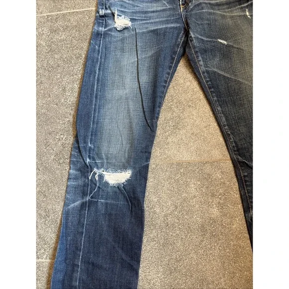 Adriano Goldschmied Jeans Womens 25 R Blue Tomboy Boyfriend Dark Wash Denim - Picture 8 of 16